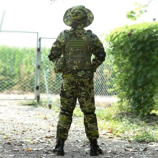 Czmmyrr Uniformes militares para ninos, disfraces de soldado para ninos, disfraces de ejercito de Halloween, traje completo de camuflaje para ninos (camuflaje de selva, talla 110) - Imagen 9