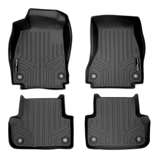 Juego de Alfombrillas MAXLINER de 2 Filas Color Negro para Audi A4 / S4 / A4 All-Road 2017-2022