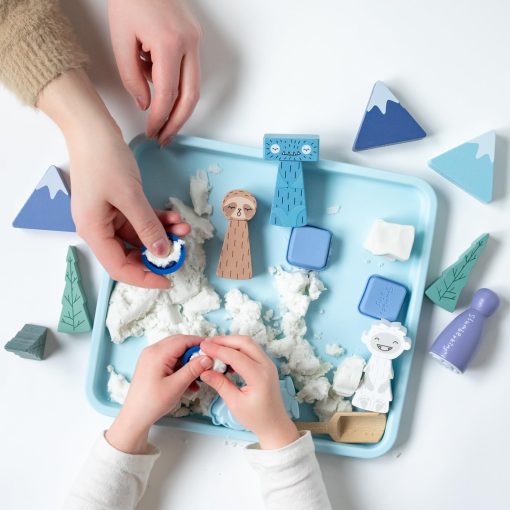 Slumberkins Kinspiration Kit - Mindfulness with Yeti, Incluye Tarjetas de Actividades, Juego y Libro 'El Mejor Dia de Nieve de Yeti' - Fomenta la Atencion Plena y el Juego Sensorial - Imagen 5
