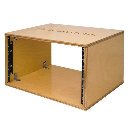 Sound Town DIY 6U Studio Rack con Madera Contrachapada de Abedul Solida, Roble Dorado, Requiere Ensamblaje (SDRK-Y6) - Imagen 4