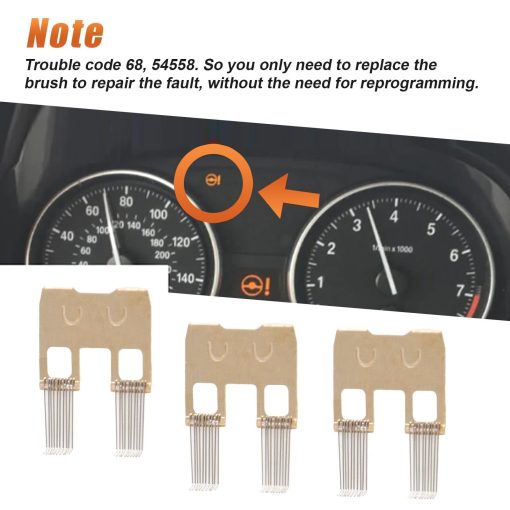 Kit de Reparacion de Cepillo del Sensor de angulo de Direccion Compatible con BMW E46 E39 E38 E83 X3 E53 X5 E85 E86 Z4 Mini R50 R52 R53, Land Rover L322 Sustitucion # 32306789095 32306793632 - Imagen 3