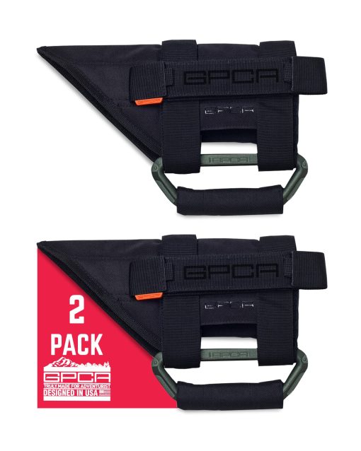 GPCA - Mango de agarre GP Grip PRO, Asas de aluminio plegables patentadas para Jeep Wrangler 4xe, JL, JT, JK, Sport, Sahara, Rubicon y Gladiator 4DR/2DR 2007-2023, 2 Paquetes, Verde Militar - Imagen 8