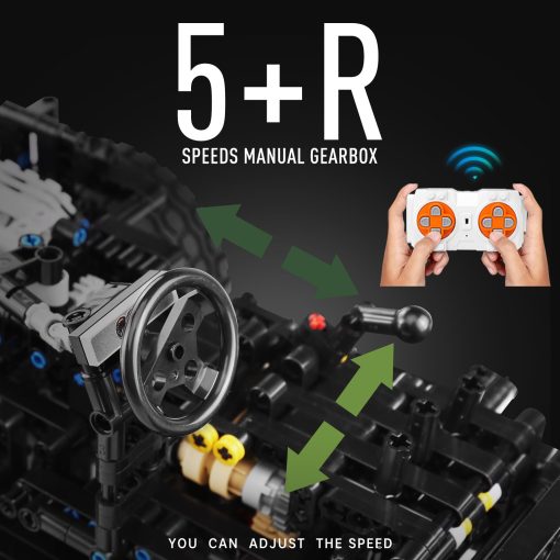 Mould King Off-Road Pickup Wrange, Set de Construccion Tecnica 1:8, Juguetes de Coches de Modelo de Ingenieria Tecnologica para Adultos (2,096 Piezas) - Version Dinamica - Imagen 3
