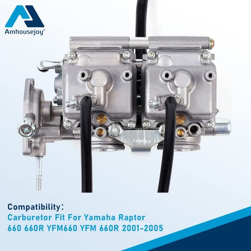 Carburador Carb Fit para Yamaha Raptor 660 660R YFM660 YFM660R 2001 2002 2003 2004 2005 - Imagen 6