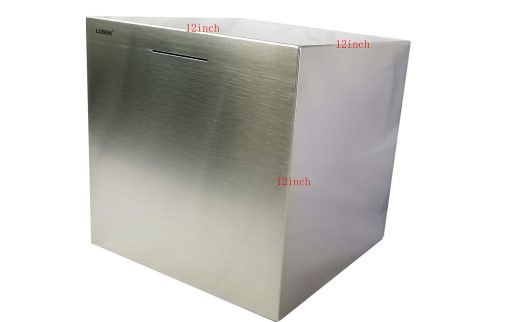 Hucha de Acero Inoxidable LUSEN, Caja Fuerte para Ahorro de Dinero para Ninos, Solo se Puede Depositar, No se Puede Sacar (12inX12inX12in) - Imagen 6