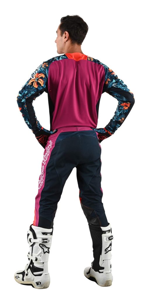 Pantalones Troy Lee Designs Limited Edition | Offroad | Motocross | SE Pro Cosmic Jungle (Naranja/Azul Marino, 28) - Imagen 3