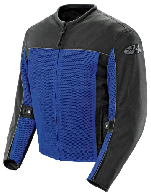 Chaqueta de moto de malla para hombres Joe Rocket Velocity (Azul, Pequeno)