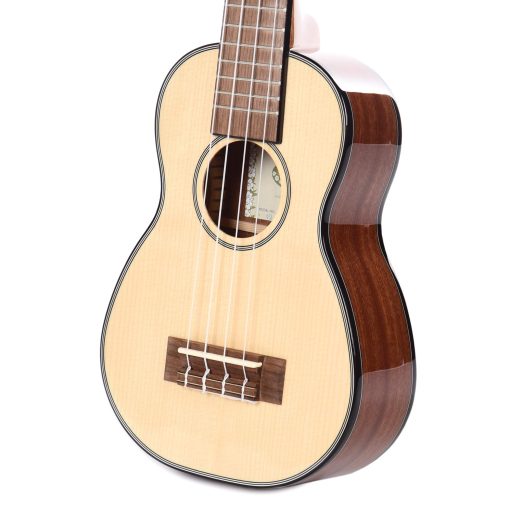 Ukelele Soprano de Cuello Largo Kala KA-SSLNG - Tapa de Abeto Macizo / Cuerpo de Caoba, Natural, Soprano - Imagen 2