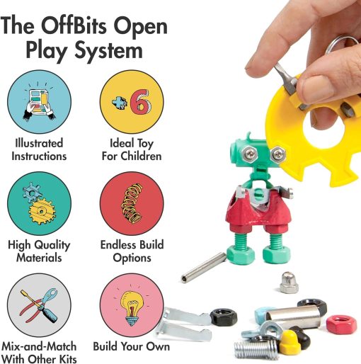 Juegos Educativos de Construccion Stem The Off Bits Group Makers con 750 Piezas para Ninos y Ninas, Juguetes de Aprendizaje en Grupo para Juegos de Aula, Regalos de Navidad y Cumpleanos para Ninos de 6 7 8 9+ - Imagen 6