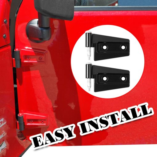 Set de Bisagras de Puerta Compatible con Jeep Wrangler JK 2007-2018 Exterior 8PCS Kit de Bisagras de Puerta Montaje en Puertas 4 Puertas (Bisagra de Puerta Exterior) - Imagen 5