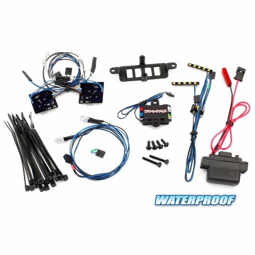 Traxxas TRA8898 - Juego de luces LED completo con fuente de alimentacion (incluye faros delanteros, luces traseras, luces de techo y bloque de distribucion) (compatible con carroceria TRA8811 o TRA8825)