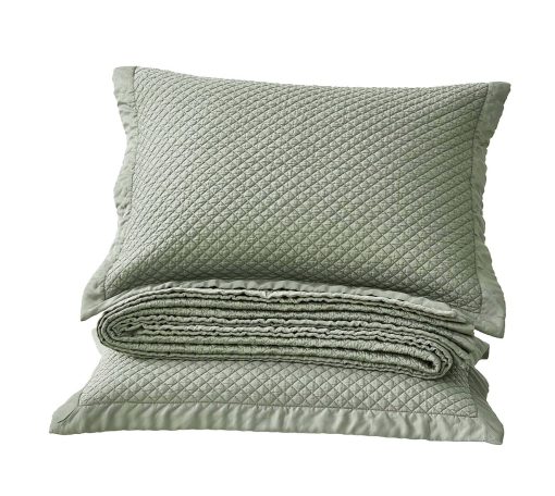 Juego de Edredon de Tencel Lyocell 100% Queen Size - Eucalipto y Diamante Costura Suave y Transpirable 250GSM Relleno de Algodon Ropa de Cama para Todas las Estaciones - Imagen 9
