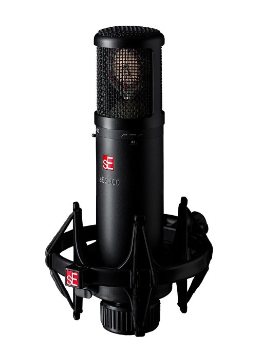 Microfono de Condensador de Gran Diafragma de Patron Multiple sE ELECTRONICS 2300 con Shockmount y Filtro