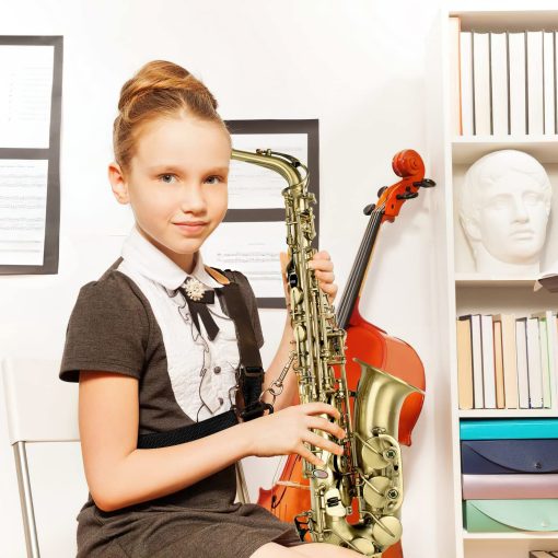 Saxofon Alto Eb, Saxofon para Principiantes y Estudiantes, Saxofon Alto, Saxofon para Principiantes, Saxofon para Estudiantes, Saxofones Alto, Saxofon Alto, Saxofon de Bronce Antiguo - Imagen 5