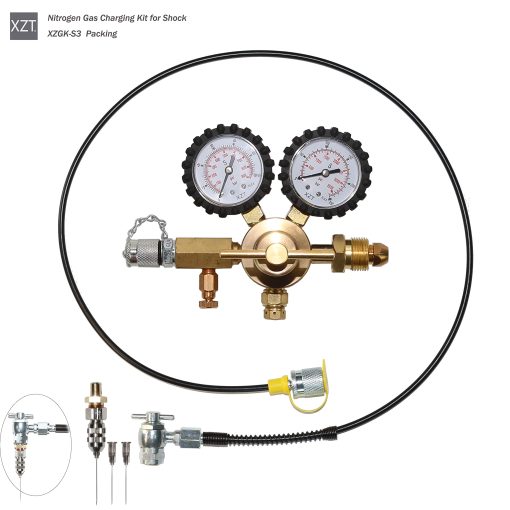 Kit de Prueba de Presion de Gas Nitrogeno para Aviacion Herramientas para Aeronaves XZT S3, Kit de Regulador de Nitrogeno, Acoplador de Alta Presion Estructura No Perdida de Aire 556, Herramientas para Rellenar Amortiguadores - Imagen 6