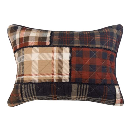Set de Ropa de Cama para Cama Individual Donna Sharp - 2 Piezas - Juego de Colchas Twin LJ Plaid con Colcha Twin y una Funda de Almohada Estandar - Lavable a Maquina - Imagen 4
