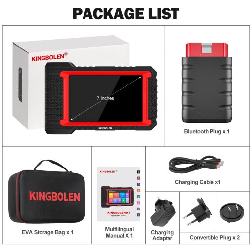Escaner OBD2 Bluetooth KINGBOLEN K7: Actualizacion Gratuita por 3 Anos, Herramienta de Escaneo Bidireccional 2024 con Codificacion ECU, 31+ Resets, FCA AutoAuth, Reaprendizaje del Cigüenal, Prueba Activa, Escaner de Diagnostico Automotriz para Todos los Sistemas - Imagen 9