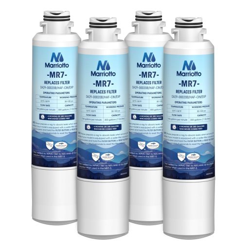 Filtro de agua para refrigerador MARRIOTTO DA29-00020B, compatible con DA29-00020B, DA29-00020A, HAF-CIN/EXP, 46-9101, pack de 4