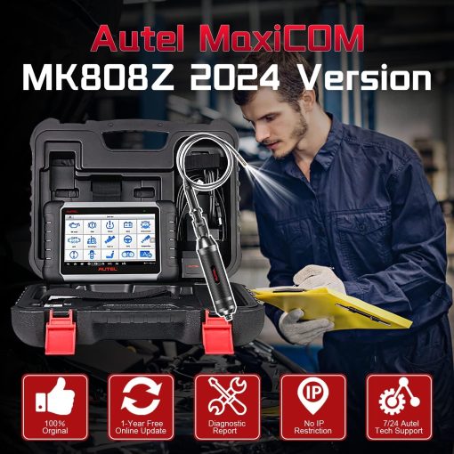 Autel MaxiCOM MK808Z con 60$ MV108S, 2024 Android 11 MK808 Herramienta de Escaneo Bidireccional Igual Que MK808BT Pro MX808S MK808S, Alternativa a MaxiCheck MX900 Escaner OBD2, 28+ Servicios, Escaner de Pruebas Activas - Imagen 8