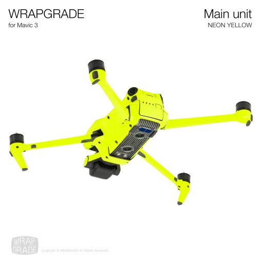 Calcomanias completas para DJI Mavic 3 / Mavic 3 Classic (AMARILLO NEoN) WRAPGRADE - Imagen 5