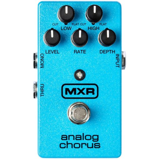 Pedal de efecto de coro analogico MXR M234 BUNDLE con fuente de alimentacion de adaptador AC/DC para 9 voltios DC 1000mA, 2 cables de parche y 6 puas de guitarra Dunlop surtidas - Imagen 2