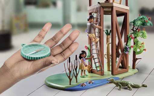 Torre de Investigacion Wiltopia de Playmobil con Brujula - Imagen 5