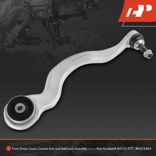 A-Premium Brazo de control inferior delantero izquierdo, con junta esferica y buje, Compatible con BMW 228i/230i/320i/328d/328i GT/328i/330i/335i/340i/428i/430i/435i/440i/M235i/M240i (xDrive) - Imagen 2