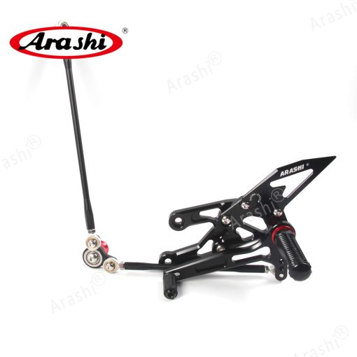 Arashi(Version 2.0) Rearsets Ajustables para HONDA CBR1000RR 2004-2007 / CBR600RR 2003-2006 Accesorios para Motocicletas Reposapies Estriberas Traseras Negro - Imagen 5