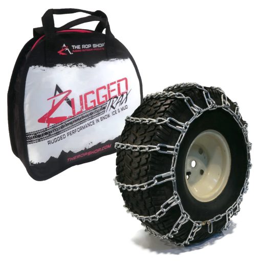 Nuevo Par de 2 Cadenas para Llantas 24x12-12 para Tractores de Jardin/Cortacespedes/Quitanieves de The ROP Shop