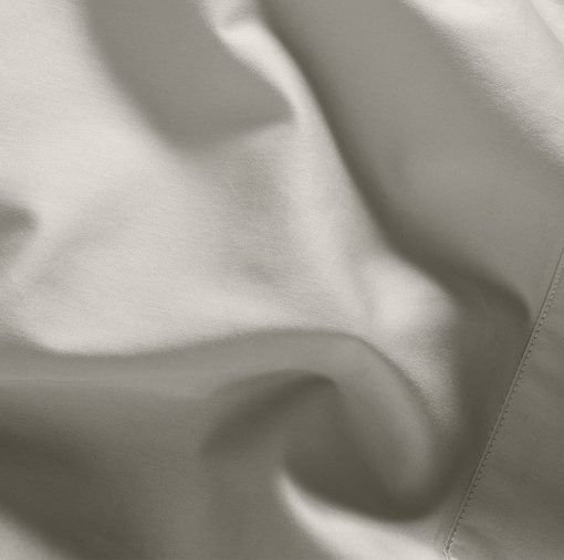 Juego de sabanas BOLL & BRANCH Percale Hemmed - Twin XL, Pewter - Lujo 100% Algodon Organico, Naturalmente Refrescante - 1 Sabana Plana, 1 Sabana Ajustable, 2 Fundas de Almohada - Imagen 4