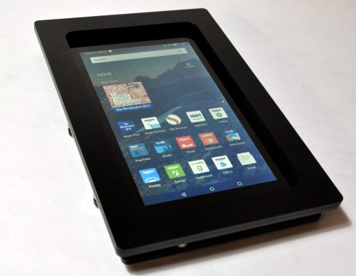 Estuche de Seguridad Anti-Robo de Acrilico VESA para Amazon Fire 7" 2015/2017/2019 con Kit de Montaje en Pared (Negro) - Imagen 3