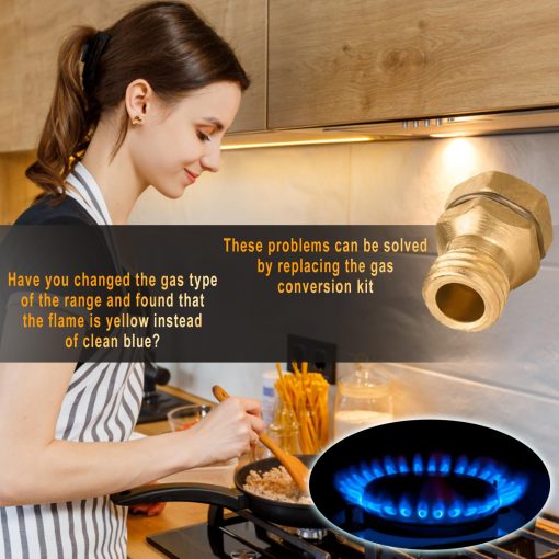 Kit de conversion de LP GRLP4 | Orificio de propano | Kit de conversion de gas a propano | Laton | Con instrucciones | Compatible con Frigidaire Kenmore Electrolux Range / Cooktop / Estufa - Imagen 6