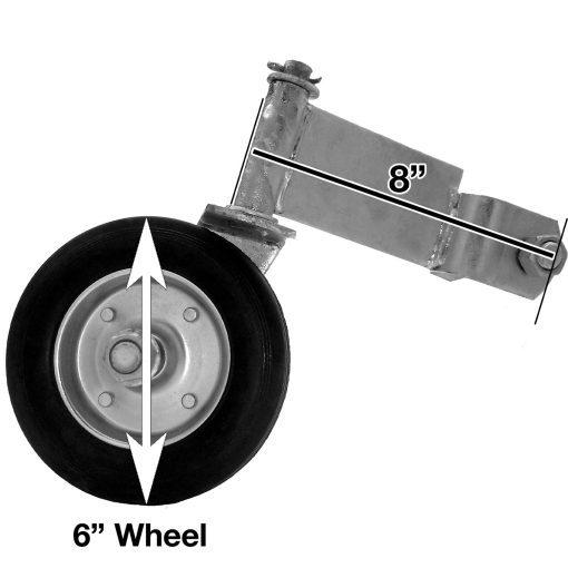 Rueda Giratoria para Portones con Marcos de 1-7/8" - Rueda Auxiliar para Evitar que el Porton se Arrastre - Rueda para Porton - Imagen 2
