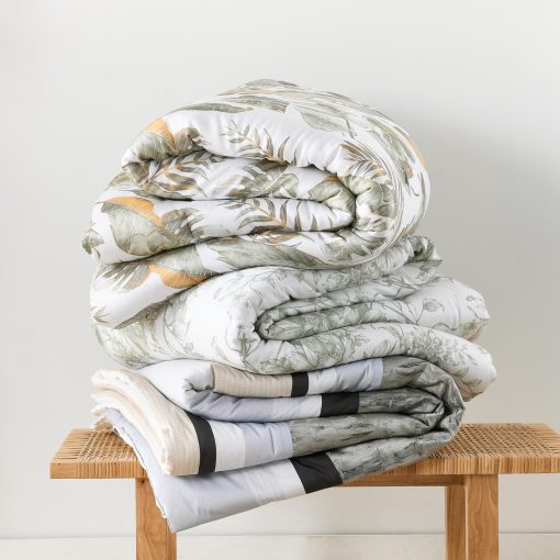 Set de Edredon Queen Size SahSahCasa - Juego de Ropa de Cama Esponjoso, Juego de Edredon de Algodon 100% para Cama Queen, Edredon Acolchado Suave con Textura Patchwork, 3 Piezas, 90"x90", Gris/Beige - Imagen 8