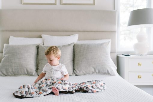 Manta de Tres Capas Estirable para Bebe Bison de Copper Pearl - Imagen 6