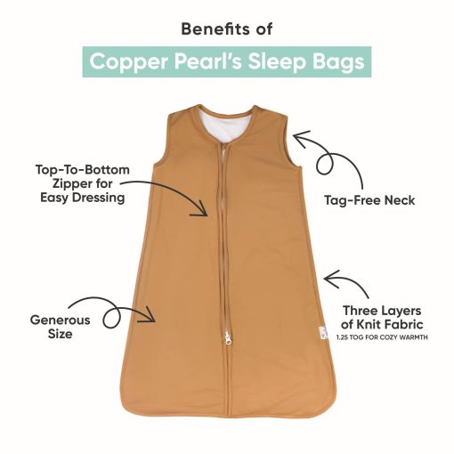 Bolsa de dormir de punto premium de 3 capas "Noah" por Copper Pearl - Imagen 2
