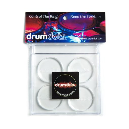 Drumdots - Controlador de amortiguacion para bateria que reduce el sobre-anillo sin cambiar el tono de su tambor - Paquete de 2