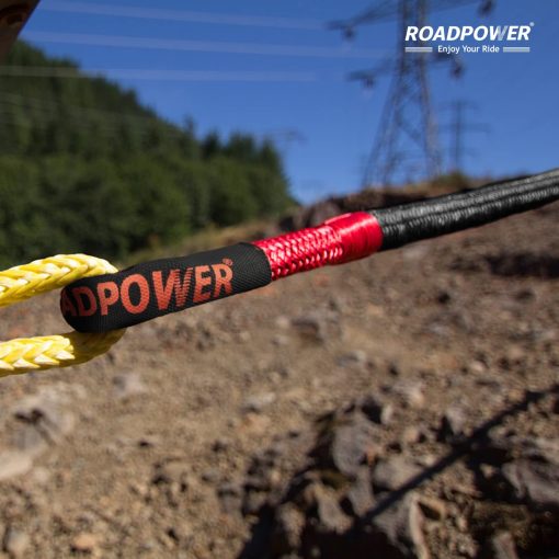 Cuerda de Recuperacion Cinetica ROADPOWER 1 pulgada x 30 pies - con Bolsa Guantes y 2 Piezas de Soporte Suave - Kit de Recuperacion Resistente para UTV, ATV, Camion, Automovil (14 Toneladas/35000 Lbs, 1 pulgada x 30 pies) - Imagen 3