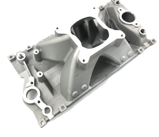 Colector de admision de un solo plano de aluminio para motor Chevy SBC Vortec Small Block de alta elevacion 350, DM-3318 - Imagen 2