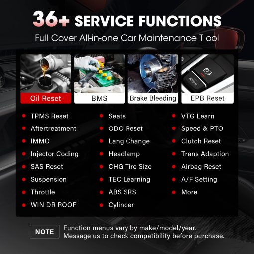 Autel TPMS Scanner MaxiCOM MK906Pro-TS: Actualizacion 2024 de MS906Pro-TS / MS906TS / MP808TS, Servicios completos de TPMS, Codificacion de ECU, 36+ Servicios, AutoAuth para FCA SGW, Control bidireccional, Sistema completo - Imagen 4