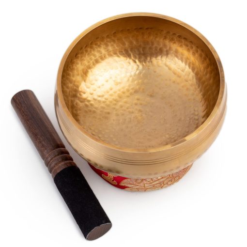 Set de Cuenco Tibetano de 5" - Grado Maestro de Sanacion - Tono Puro por Himalayan Bazaar - Imagen 7
