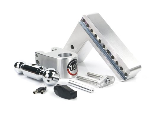 Enganche de remolque ajustable Weigh Safe - Enganche de remolque ajustable de 4" para receptor de 3" - Enganche de remolque de aluminio premium resistente con bolas de remolque cromadas (2" y 2 5/16") - 21,000 GTW - Imagen 2