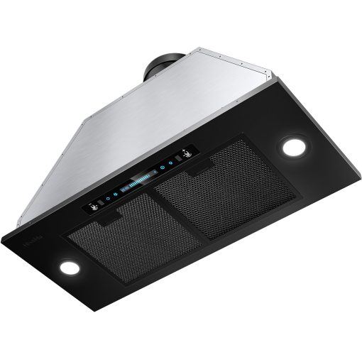 Campana extractora HisoHu de 30 pulgadas / 36 pulgadas, 900 CFM con Ducto Convertible Ductless (Kit Incluido), Campana de Cocina de Acero Inoxidable con 4 Velocidades de Escape (30'', Negro)