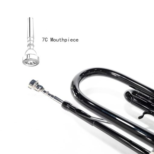 Trompeta Estandar Bb de LeSage para Estudiantes de Laton Negro Trompeta b Plana con Boquilla 7c Kit de Limpieza de Trompeta Aceite de Valvula Estuche de Trompeta - Imagen 5