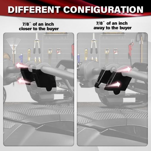 Soporte de elevacion del manillar ajustable Hutexico de 2" de altura, Kit de soporte de elevacion del manillar de aluminio con abrazaderas de montaje para Can-Am Ryker 600/900/Rally/Sport 2019-2024 - Imagen 6