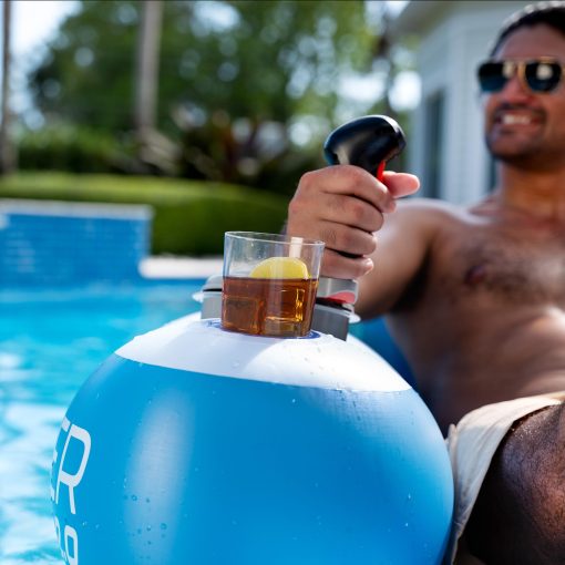 Flotador Motorizado PoolCandy Splash Runner (Splash Runner Pro 2.0 12V Motorized Deluxe Pool Lounger) - Imagen 6