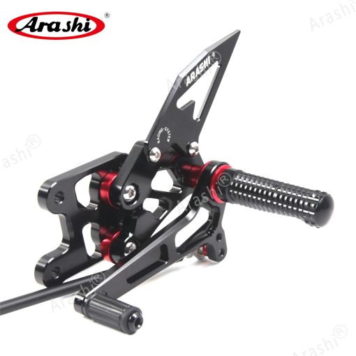 Arashi (Version 2.0) Rearsets para Suzuki GSXR 1000 2007 2008 Accesorios de Motocicleta Reposapies Ajustables Pernos de Pie Traseros GSX-R 1000 GSX-R1000 GSXR1000 Negro 07 08 - Imagen 6