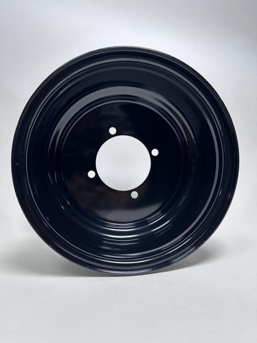 Llanta delantera de acero Kandi OEM de 10" para GoKarts de 150cc, 200cc y 250cc Ajuste perfecto KD-150GKA-2 KD-200GKA-2, KD-150GKH-2, 200GKH-2, KD-150FS, KD-250FS,KD-150GKR, KD-250GKA-2Z (Negro Brillante)