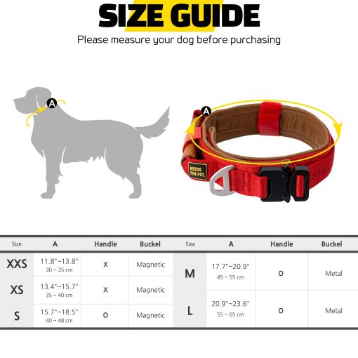 Collar Comodo, Collar acolchado de piel de vaca suave para perros de todas las razas, parche reflectante, hebilla metalica para perros grandes Mango de control facil (S, M, L) (S, Gris Claro) - Imagen 2