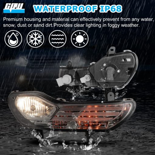 Luces de Niebla CPW Compatible con [2013 2014 2015 2016 Ford Escape] Par de Luces de Niebla para Conducir - Imagen 2